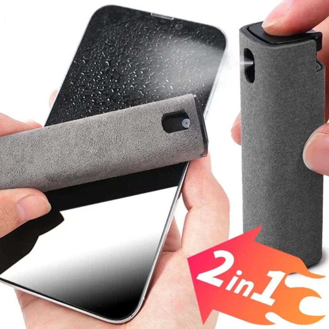 ScreenCare Compact™ | Kit Limpiador de Pantallas 2 en 1