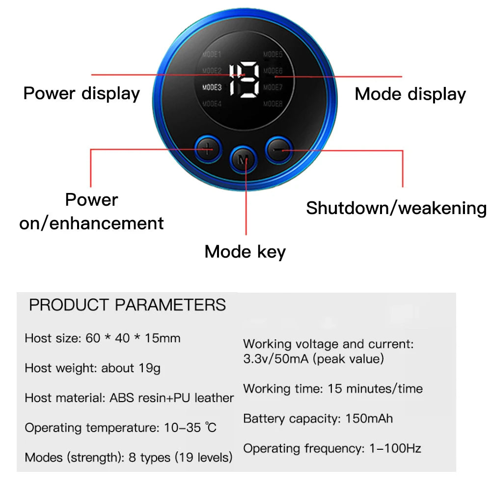 Masajeador Eléctrico de Cuello EMS